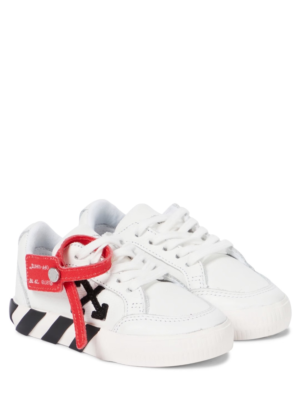 Off-White Kids Low Vulcanized Leather Sneakers